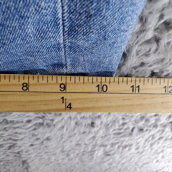 Old Navy Jeans Womens 18 Blue Sky-High Wide Leg Distressed Cotton Denim - Picture 8 of 12